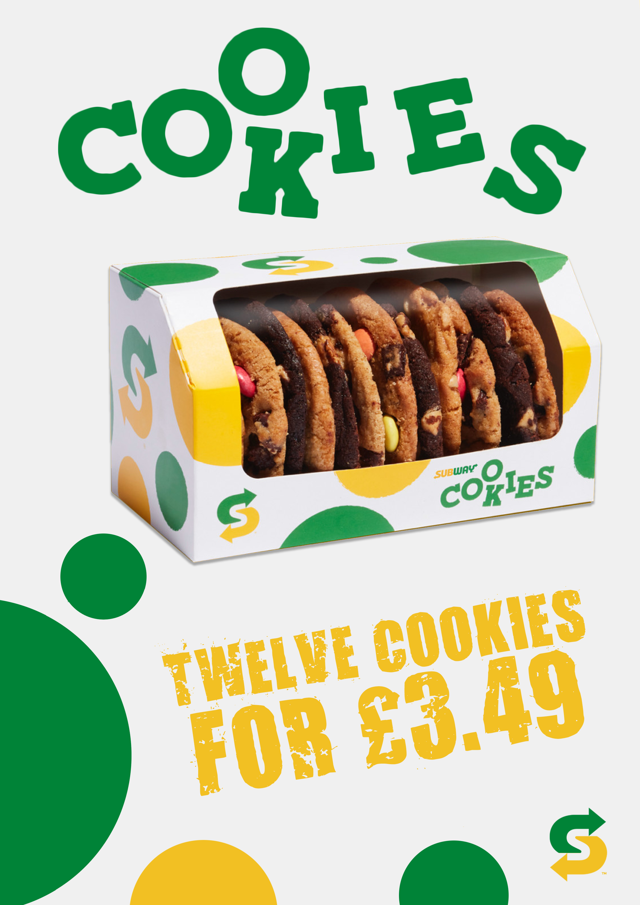 Twelve Cookies for £3.49