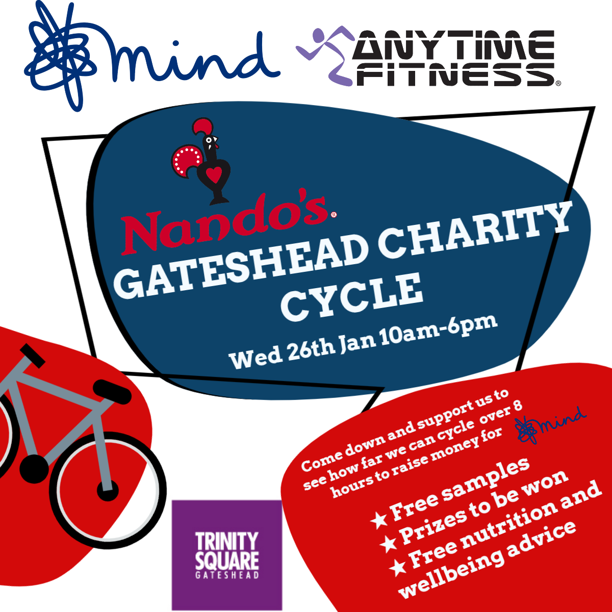 NANDO’S GATESHEAD CHARITY CYCLE CHALLENGE!!!
