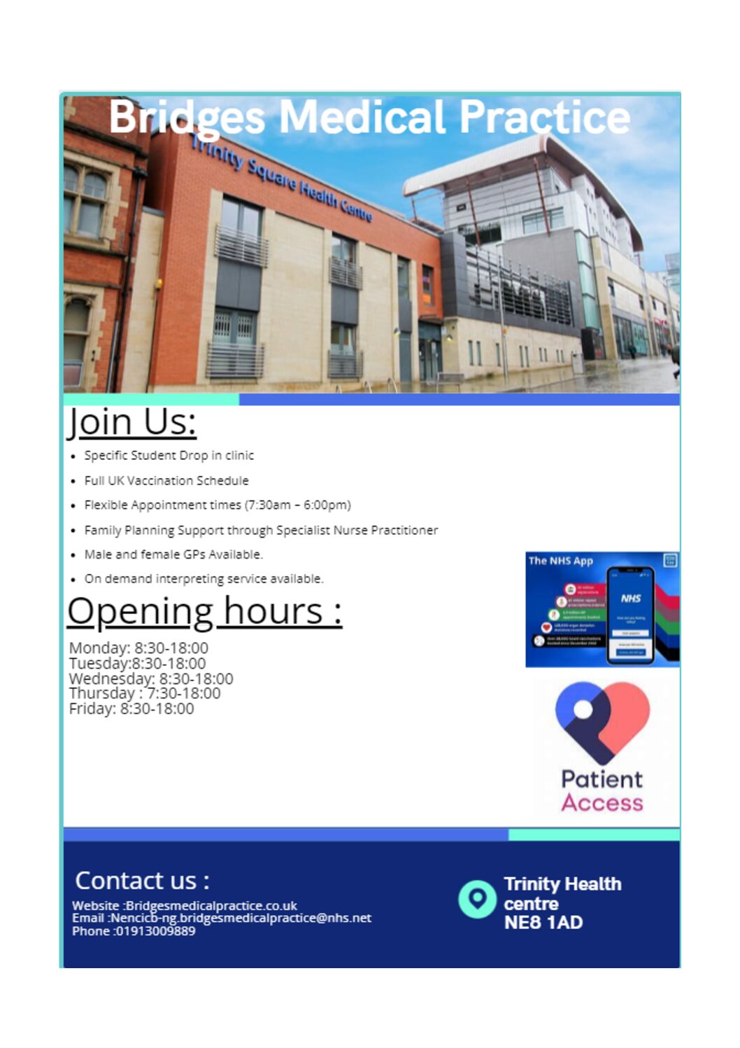 Bridges Medical Centre - Student Healthcare