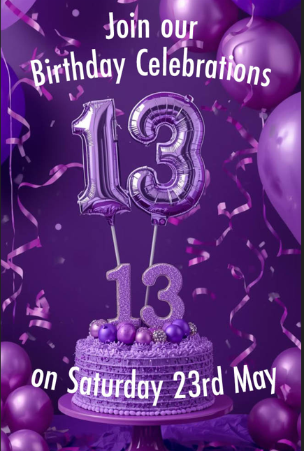 Trinity Square's 13th Birthday 2026